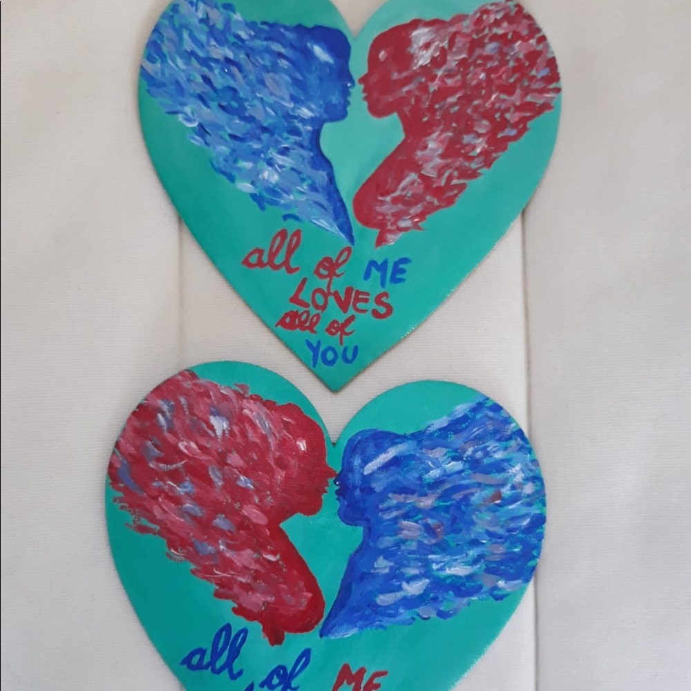 Valentine’s Day love magnets set of 2
